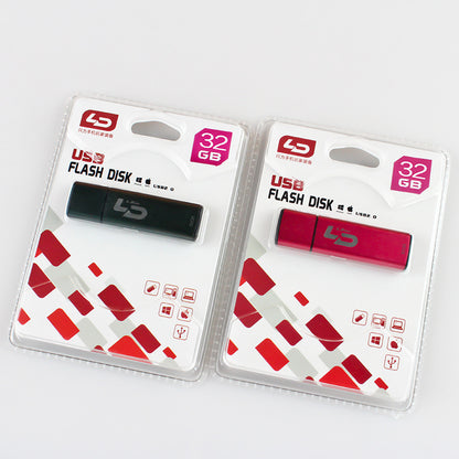 LD U disk C07 mini ရေစိုခံကွန်ပြူတာ 32GB U disk သတ္တုစပ်ခွံ 32G storage disk cap memory disk