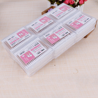 [Xinlemei] Manufacturer of cosmetic cotton swabs disposable bamboo swabs and cotton swabs square box 100/240 boxes of cotton swabs 