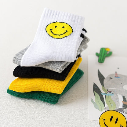 Children's socks cotton breathable baby socks medium tube men's and women's baby socks medium and large children's autumn and winter cotton comfortable and warm 