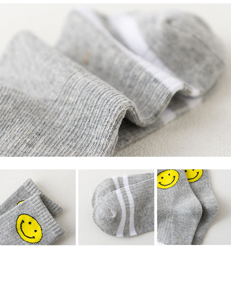 Children's socks cotton breathable baby socks medium tube men's and women's baby socks medium and large children's autumn and winter cotton comfortable and warm 