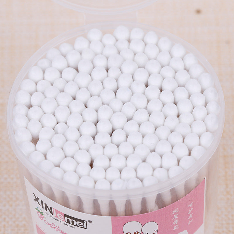 Bamboo stick wholesale cotton swab stick double-ended disposable cotton swabs 150 pieces/bag 240 packs/box makeup remover cotton swab factory