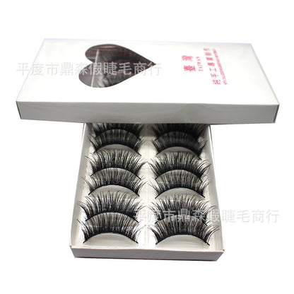 DINGSEN False Eyelashes Manufacturer Wholesale Thick Extra Long Eyelashes 10 Pairs Popular Beauty Tool Y-38