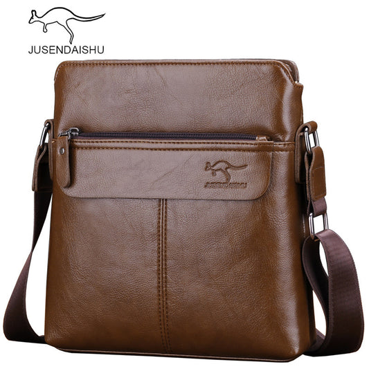 Jusen Kangaroo Men's Bag Shoulder Bag Crossbody Bag အမျိုးသား ပေါ့ပေါ့ပါးပါး ခေတ်မှီအိတ် ဒေါင်လိုက် ကျောပိုးအိတ် 