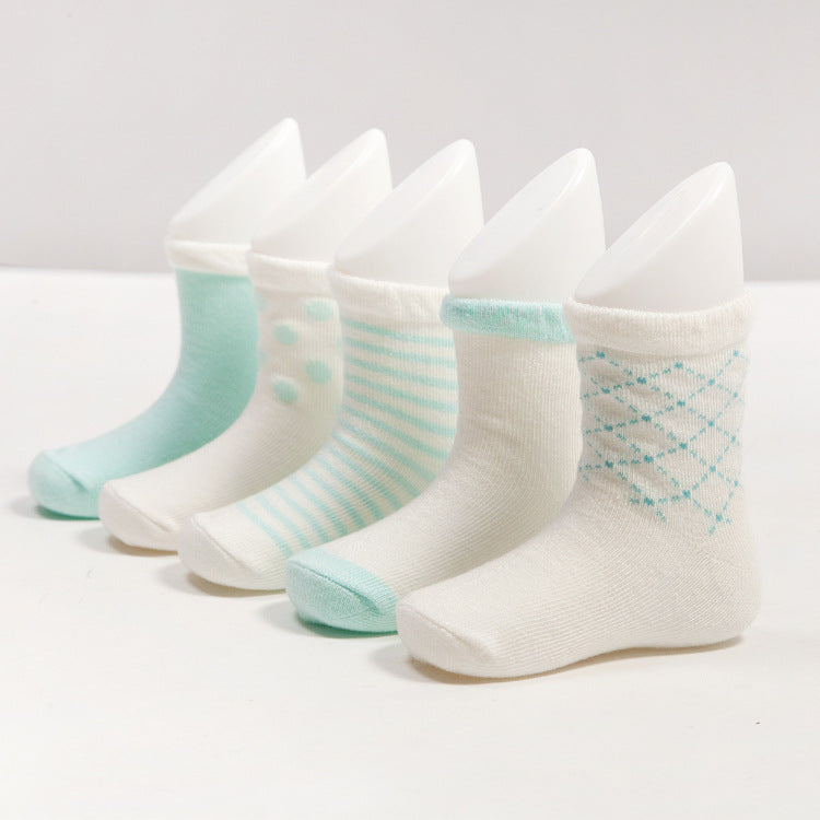 Children's Socks Spring and Summer Class A Cotton Medium Tube Ice Silk Mesh Boat Socks for Boys and Girls Limited Time Special Clearance 