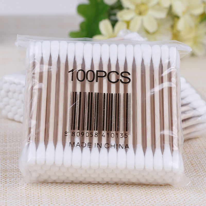 Spot production and supply of cotton swab manufacturers, sanitary swabs, cotton swabs, double-ended cotton swabs, disposable cosmetic cotton swabs, 80 pieces