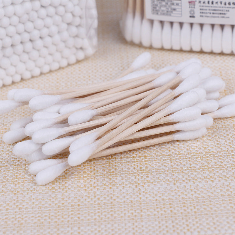 [Xinlemei] 10 bags of 1000 sufficient cotton swabs manufacturer disposable bamboo stick cotton swabs gift cotton 