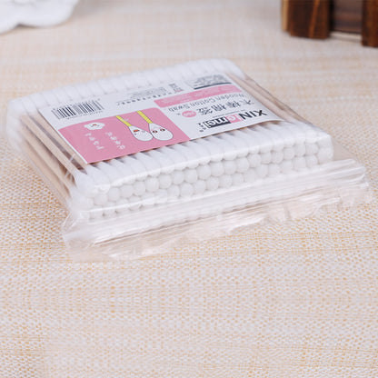 [Xinlemei] 10 bags of 1000 sufficient cotton swabs manufacturer disposable bamboo stick cotton swabs gift cotton 