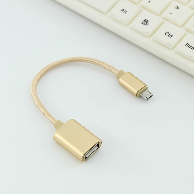 Android အဒက်တာကြိုး 2.0type-c သို့ USB ချိတ်ဆက်မှုသေတ္တာ U disk ကတ်ဖတ်သူ OTG ပြောင်းပေးသည့် ကေဘယ်ဒက်တာ