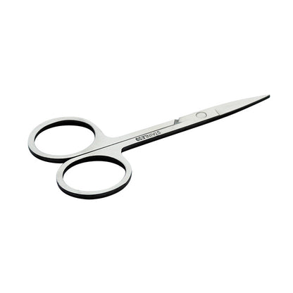 Factory direct sales beauty eyebrow scissors stainless steel eyebrow trimming scissors round head elbow straight head A-cut double eyelid scissors 