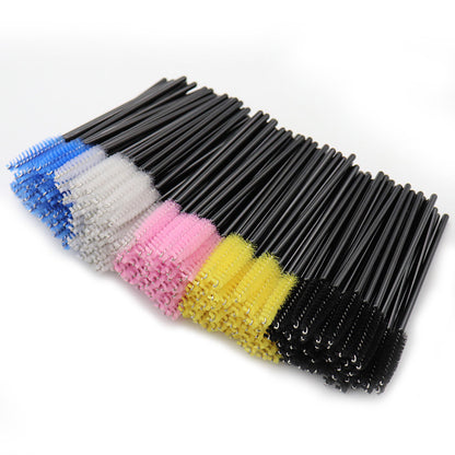 လက်ကား Nylon Brush ရောင်စုံ Eyelash Curler Eyelash Grafting Portable Eyelash Comb Cosmetic Brush Yiwu လက်ကား 