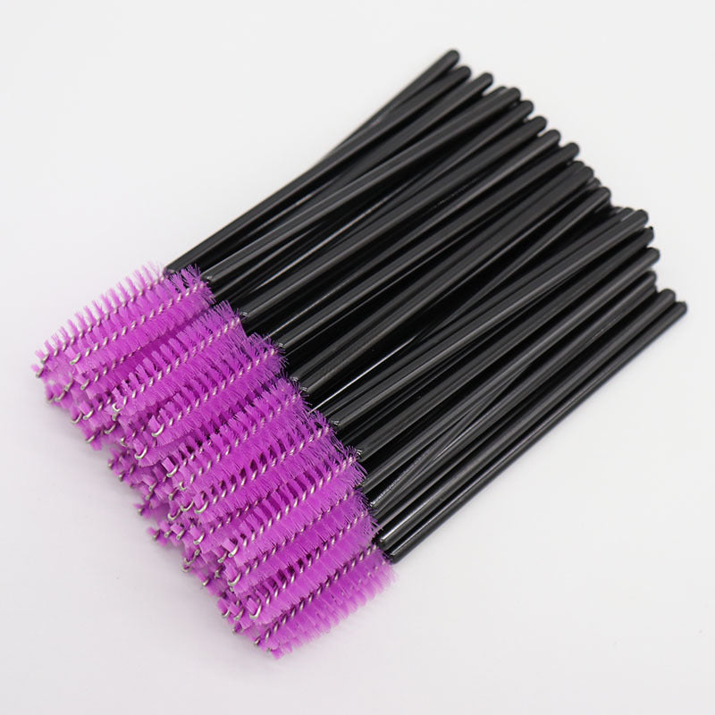 လက်ကား Nylon Brush ရောင်စုံ Eyelash Curler Eyelash Grafting Portable Eyelash Comb Cosmetic Brush Yiwu လက်ကား 