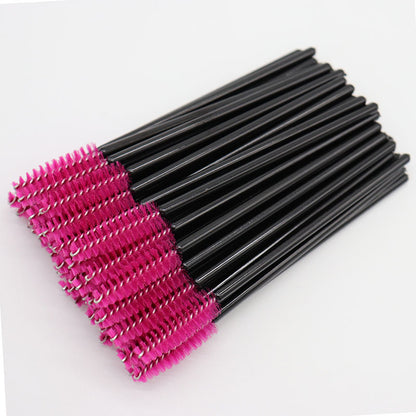 လက်ကား Nylon Brush ရောင်စုံ Eyelash Curler Eyelash Grafting Portable Eyelash Comb Cosmetic Brush Yiwu လက်ကား 