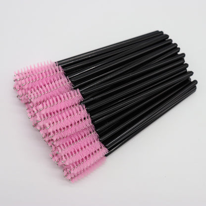 လက်ကား Nylon Brush ရောင်စုံ Eyelash Curler Eyelash Grafting Portable Eyelash Comb Cosmetic Brush Yiwu လက်ကား 