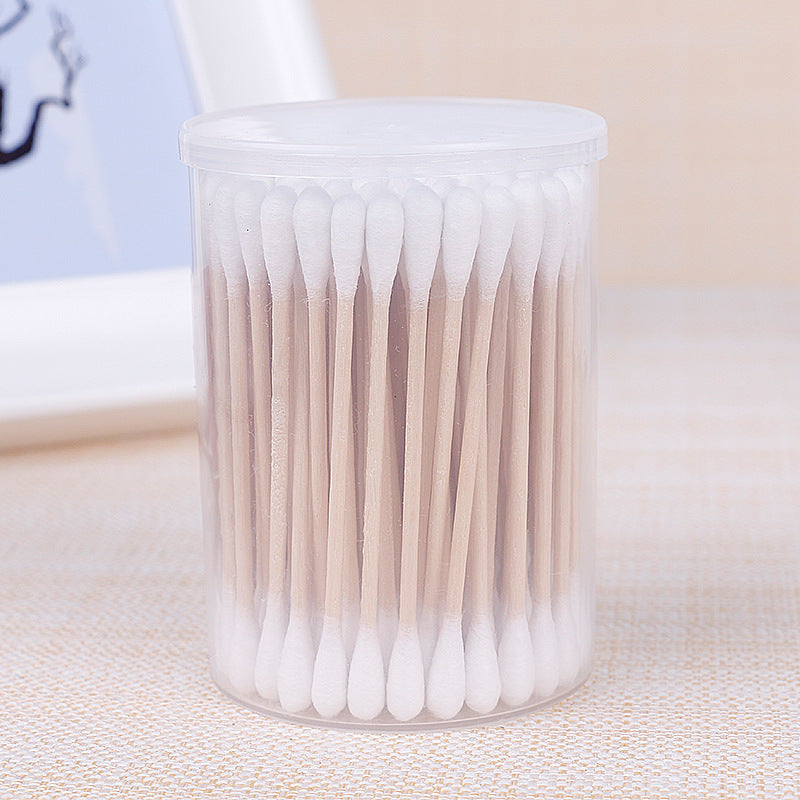 [Xinlemei] အခမဲ့ သင်္ဘော 80 အဝိုင်း Cotton Swabs ထုတ်လုပ်သူ Disposable Bamboo Stick Cotton Swabs အလှကုန် Cotton Swabs လက်ဆောင်