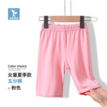 Summer girls' leggings spring and summer modal girls' black children's leggings white children's dance pants 