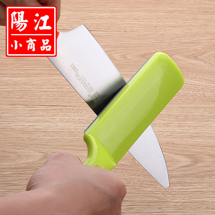 Household kitchen knife sharpener high hardness whetstone practical non-slip base sharpening whetstone one piece drop shipping 