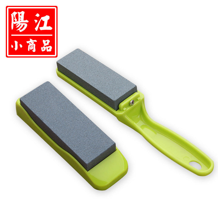 Household kitchen knife sharpener high hardness whetstone practical non-slip base sharpening whetstone one piece drop shipping 