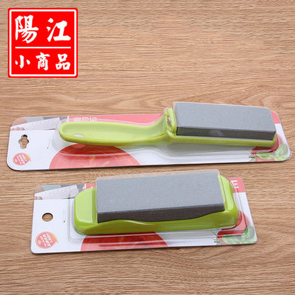 Household kitchen knife sharpener high hardness whetstone practical non-slip base sharpening whetstone one piece drop shipping 