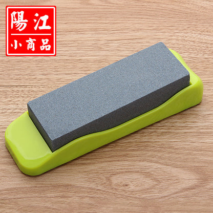 Household kitchen knife sharpener high hardness whetstone practical non-slip base sharpening whetstone one piece drop shipping 