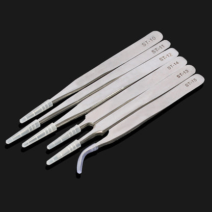 Grafting eyelashes stainless steel non-static tweezers clip false eyelashes manicure and eyebrow auxiliary tools 