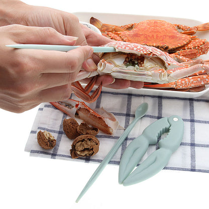 Discount Nordic style eight-piece crab eating tool set PP plastic crab eight-piece crab claw clip gift set in stock 