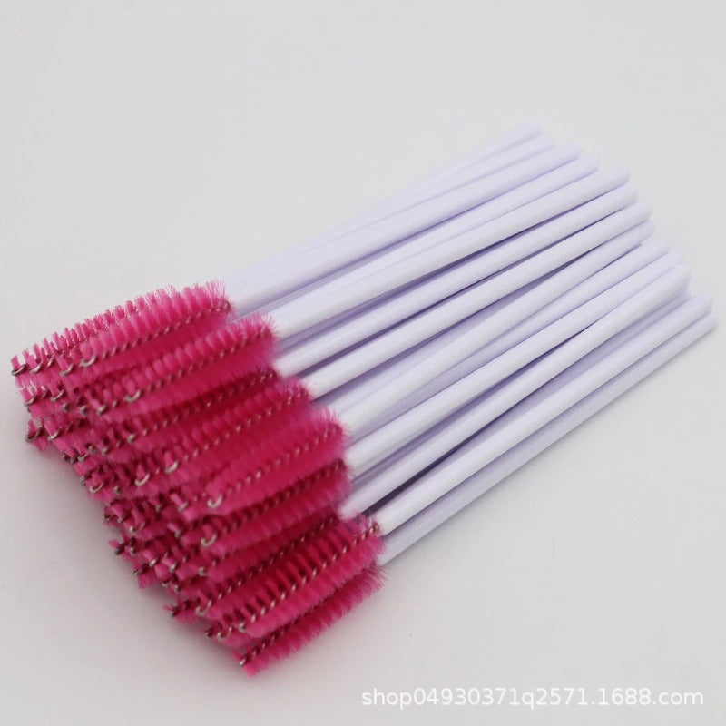 လက်ကား Nylon Brush ရောင်စုံ Eyelash Curler Eyelash Grafting Portable Eyelash Comb Cosmetic Brush Yiwu လက်ကား 