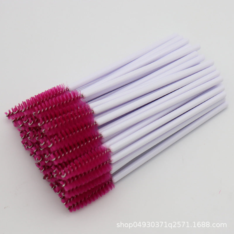 လက်ကား Nylon Brush ရောင်စုံ Eyelash Curler Eyelash Grafting Portable Eyelash Comb Cosmetic Brush Yiwu လက်ကား 