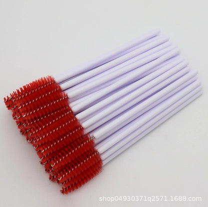 လက်ကား Nylon Brush ရောင်စုံ Eyelash Curler Eyelash Grafting Portable Eyelash Comb Cosmetic Brush Yiwu လက်ကား 