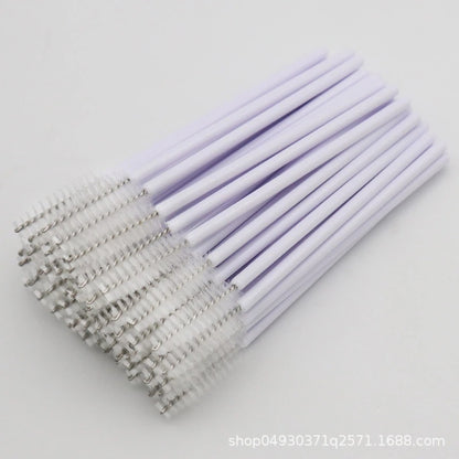 လက်ကား Nylon Brush ရောင်စုံ Eyelash Curler Eyelash Grafting Portable Eyelash Comb Cosmetic Brush Yiwu လက်ကား 