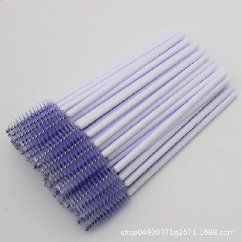 လက်ကား Nylon Brush ရောင်စုံ Eyelash Curler Eyelash Grafting Portable Eyelash Comb Cosmetic Brush Yiwu လက်ကား 