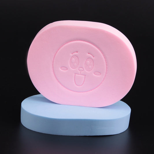 1.8CM Thickened Face Washing Sponge Face Washing Sponge Cartoon Face Washing Sponge Pearl Style 