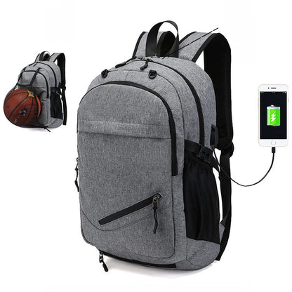 Charging Basketball Trend Youth Travel Bag College Style Student School Bag Football Training Bag Fashion Backpack 