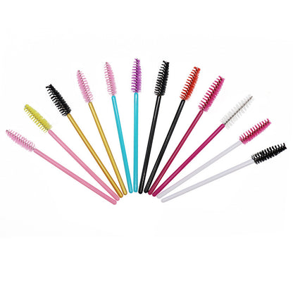 လက်ကား Nylon Brush ရောင်စုံ Eyelash Curler Eyelash Grafting Portable Eyelash Comb Cosmetic Brush Yiwu လက်ကား 