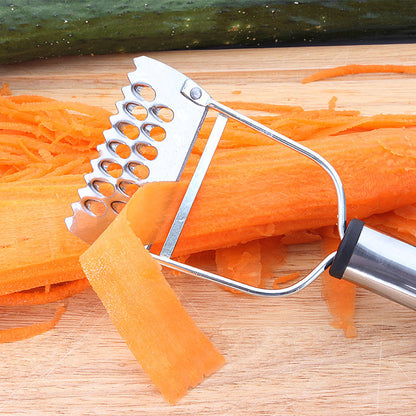 Stainless steel multi-purpose peeler with steel handle, multi-purpose peeler, household peeling knife, melon planer, fish scale planer in stock 