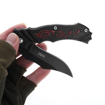 Department store's new lock-free outdoor survival folding knife stainless steel camping knife knife fruit knife 