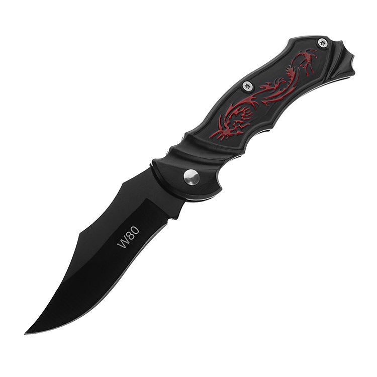 Department store's new lock-free outdoor survival folding knife stainless steel camping knife knife fruit knife 