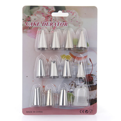 430 stainless steel decorating nozzle 12-head decorating set cookie nozzle cream decorating tool baking 