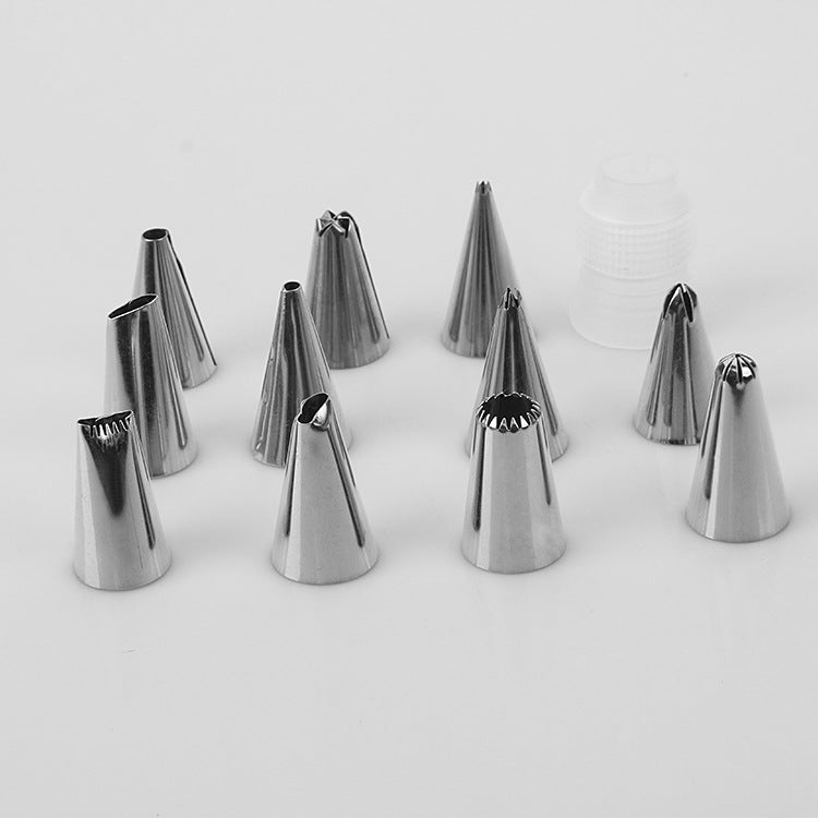 430 stainless steel decorating nozzle 12-head decorating set cookie nozzle cream decorating tool baking 