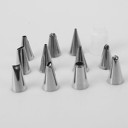 430 stainless steel decorating nozzle 12-head decorating set cookie nozzle cream decorating tool baking 