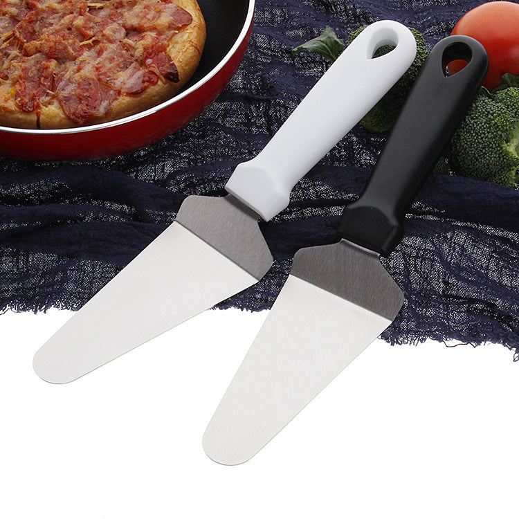 Department store stainless steel pizza shovel PP handle sand light triangle cheese shovel diy baking tool cake shovel 