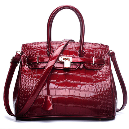 အမျိုးသမီးများအတွက်အိတ် 2022 New Crocodile Pattern Platinum Bag Crossbody Bag ဥရောပနှင့်အမေရိကန်ဖက်ရှင်ပခုံးလက်ကိုင်အိတ် စက်ရုံတိုက်ရိုက်ရောင်းချ 