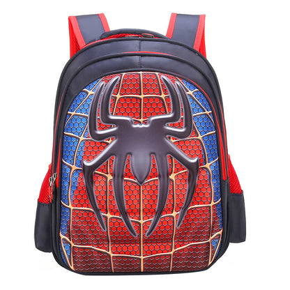 Captain schoolbag elementary school boy burden reduction 1-3-5-6 grade wear-resistant waterproof Spider-Man backpack 