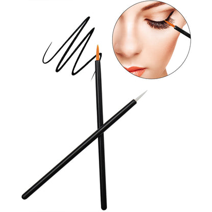 Wholesale eyeliner brush nylon head eyeliner brush fine capped eyeliner brush portable yellow head white head brush 