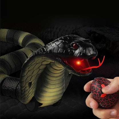 Electric Trick Infrared Remote Control Cobra Tongue Retractable Sensing Simulation Rattlesnake Remote Control Trick Toy 