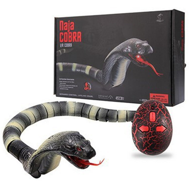 Electric Trick Infrared Remote Control Cobra Tongue Retractable Sensing Simulation Rattlesnake Remote Control Trick Toy 