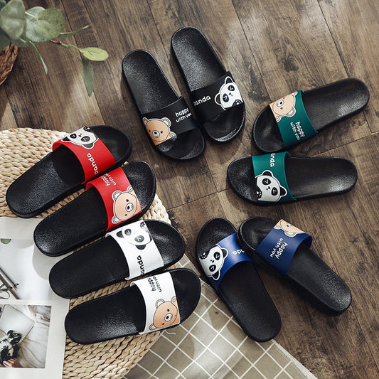 Spring and summer new slippers female Korean version students fashion leisure indoor home non-slip sandals thick-soled outerwear women's shoes 