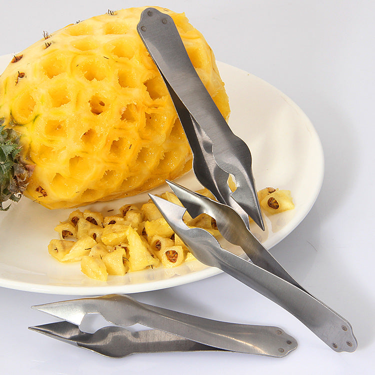 Stainless steel pineapple knife peeler household potato eye-removal pineapple clip strawberry eye-digging tool pineapple clip 