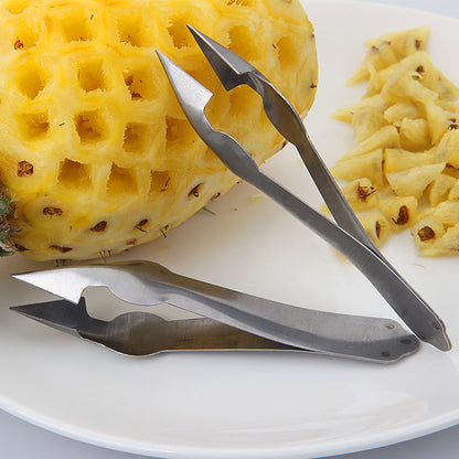 Stainless steel pineapple knife peeler household potato eye-removal pineapple clip strawberry eye-digging tool pineapple clip 