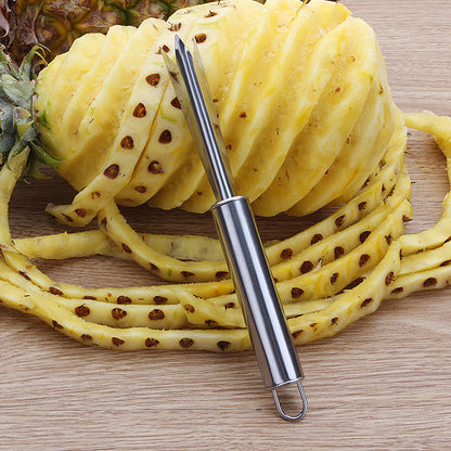 Household pineapple spatula stainless steel pineapple knife peeler peeling eye pineapple fork pineapple v-shaped eye digging tool 