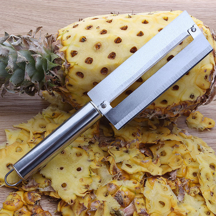 Stainless steel pineapple knife fruit peeler cut pineapple knife steel handle home kitchen fruit potato peeling knife 